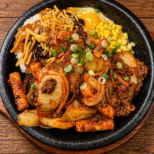 Kimchi Sizzling Skillet.