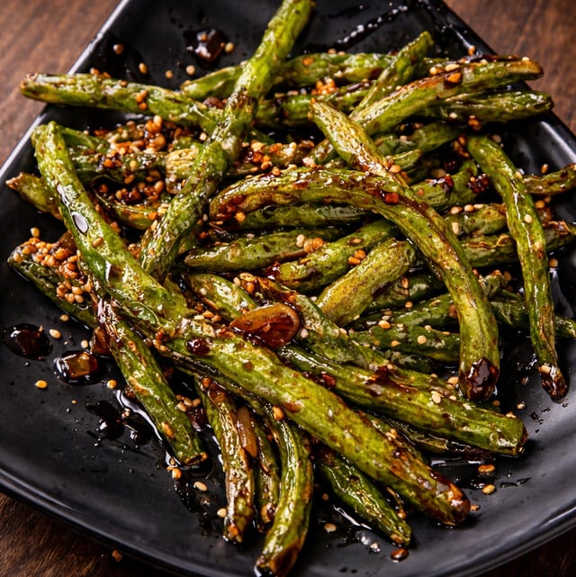 String Bean with Garlic Sauce.