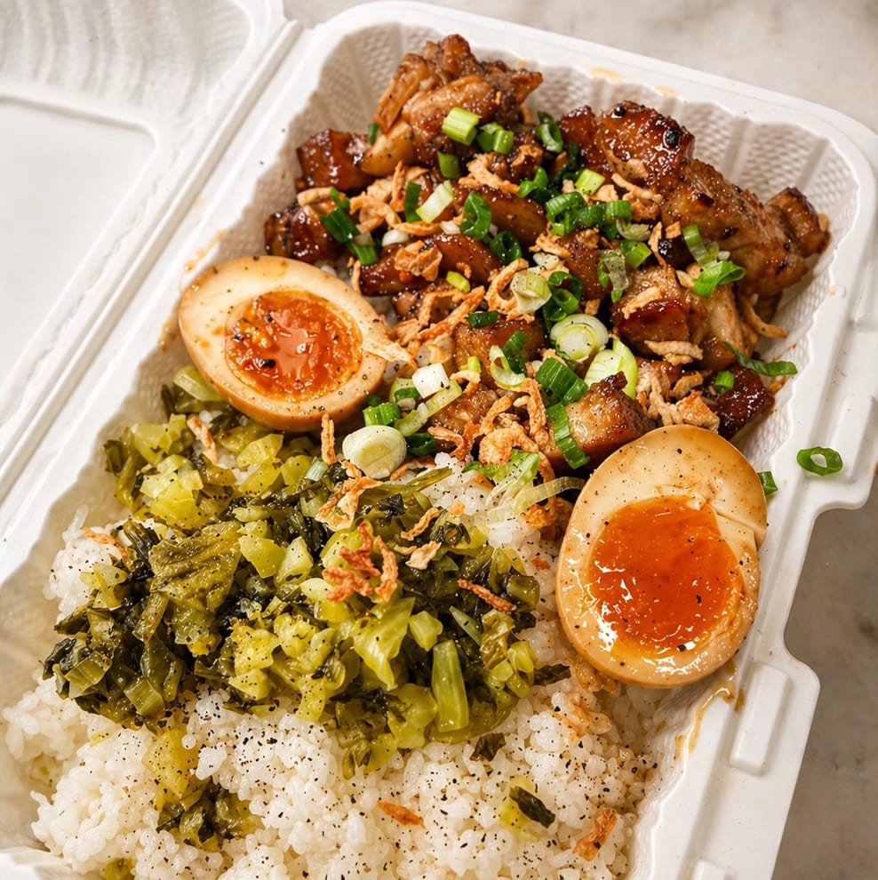 Taiwanese Braised Pork Belly (Lu Rou Fan).