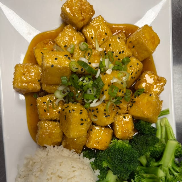 Sesame Tofu.