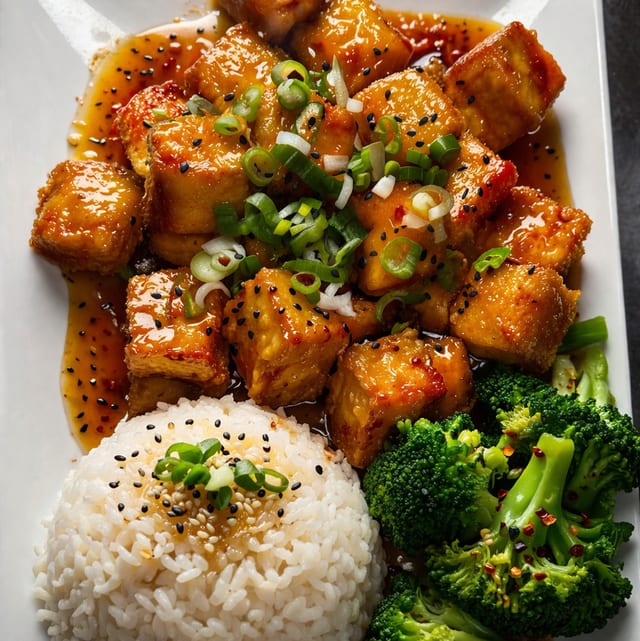 Sesame Tofu.