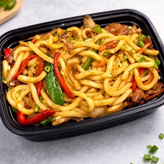 Black Pepper Stir Fry Udon Lunch