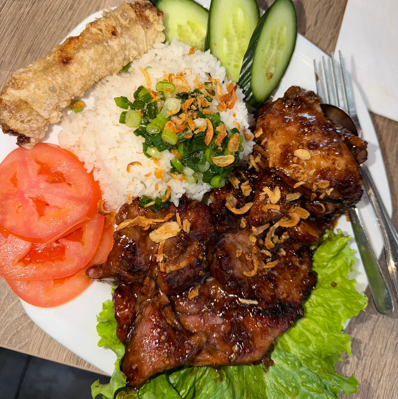 Vietnamese Combo Rice Plate.