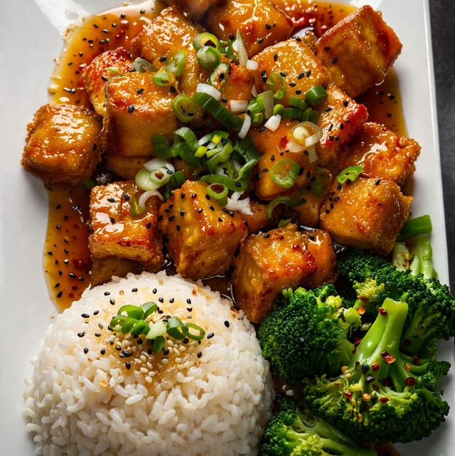 Sesame Tofu.