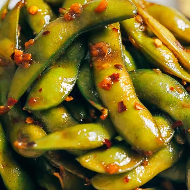 Garlic Edamame or Spicy.