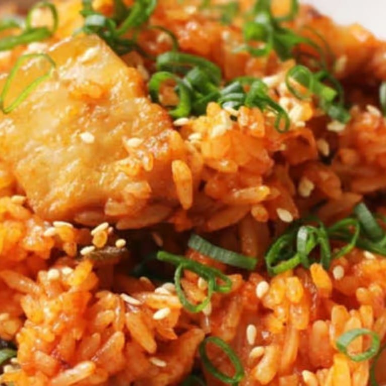 Kimchi Pork Belly Fried Rice.